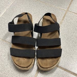 Madden girl black sandals size 7.5